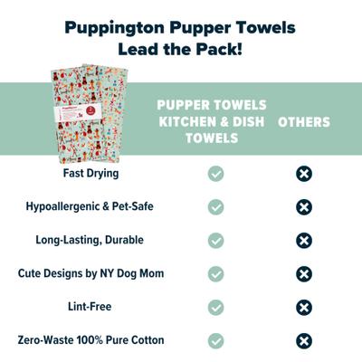 Show full view: Puppington Christmas Pups Kitchen Towels, 2 count slide 6 of 7