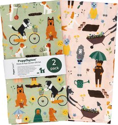 Puppington Spring Pups Kitchen Towels, 2 count