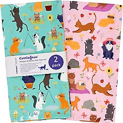 Cattington Whiskers & Souoom Kitchen Towels, 2 count