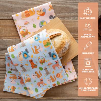 Show full view: Cattington Easter Kitties Kitchen Towels, 2 count slide 2 of 7