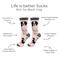 Show in main carousel: E&S PETS Shih Tzu Life Is Better Socks, Pink, one size slide 2 of 3