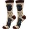 Show in main carousel: E&S PETS Pug Life Is Better Socks, Cream, one size slide 1 of 3