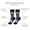 Show in main carousel: E&S PETS Sheltie Life Is Better Socks, Blue, one size slide 2 of 3