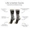 Show in main carousel: E&S PETS Dachshund Life Is Better Socks, Grey, one size slide 2 of 3