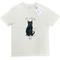 Show in main carousel: E&S PETS Black Cat T-Shirt, Ivory, Medium slide 1 of 3