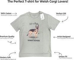 E&S PETS German Shepherd T-Shirt, Green, X-Large slide 2 of 3