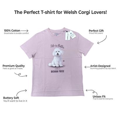 Show full view: E&S PETS Bichon Frise T-Shirt, Pink, Large slide 2 of 3