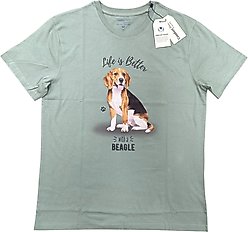 E&S PETS Beagle T-Shirt, Green, Large
