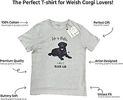 E&S PETS Black Labrador T-Shirt, Grey, XX-Large slide 2 of 4