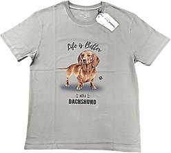E&S PETS Dachshund T-Shirt, Brown, Large