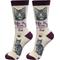 Show in main carousel: E&S PETS Silver Tabby Life Is Better Socks, Grey, one size slide 1 of 3