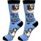 Show in main carousel: E&S PETS Australian Shepherd Life Is Better Socks, Light Blue, one size slide 1 of 3