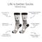 Show in main carousel: E&S PETS Westie Life Is Better Socks, Grey, one size slide 2 of 3