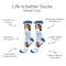 Show in main carousel: E&S PETS Beagle Life Is Better Socks, Cream, one size slide 2 of 3