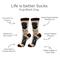 Show in main carousel: E&S PETS Pug Life Is Better Socks, Cream, one size slide 2 of 3