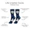 Show in main carousel: E&S PETS Maltese Life Is Better Socks, Blue, one size slide 2 of 3