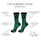 Show in main carousel: E&S PETS Scottie Life Is Better Socks, Green, one size slide 2 of 3