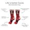 Show in main carousel: E&S PETS Bernadoodle Life Is Better Socks, Red, one size slide 2 of 3