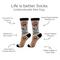 Show in main carousel: E&S PETS Goldendoodle Life Is Better Socks, Grey, one size slide 2 of 3
