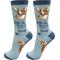 Show in main carousel: E&S PETS Welsh Corgi Life Is Better Socks, Light Blue, one size slide 1 of 3