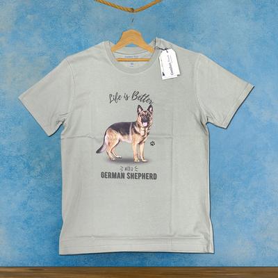 Show full view: E&S PETS German Shepherd T-Shirt, Green, Large slide 3 of 3