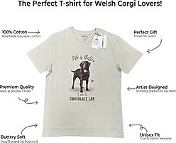 E&S PETS Chocolate Labrador T-Shirt, Ivory, X-Large slide 2 of 3
