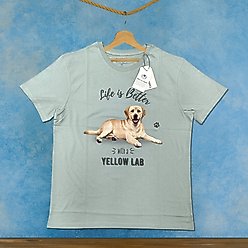 E&S PETS Yellow Labrador T-Shirt, Green, Large slide 2 of 3