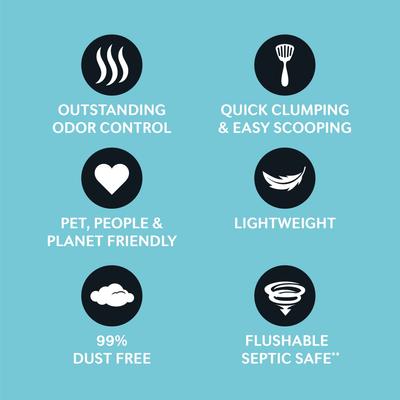 World's Best Poop Fighter Maximum Odor Defense Scented Clumping Cat Litter