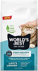 World's Best Poop Fighter Maximum Odor Defense Scented Clumping Cat Litter, 15-lb bag