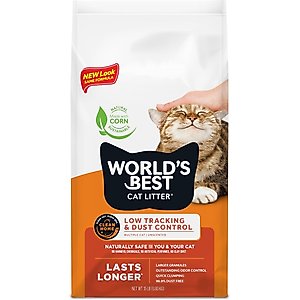 World's Best Low Tracking & Dust Control Multiple Cat Litter, 15-lb