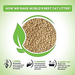 World's Best Comfort Care Unscented Clumping Corn Litter, 28-lb bag slide 2 of 9