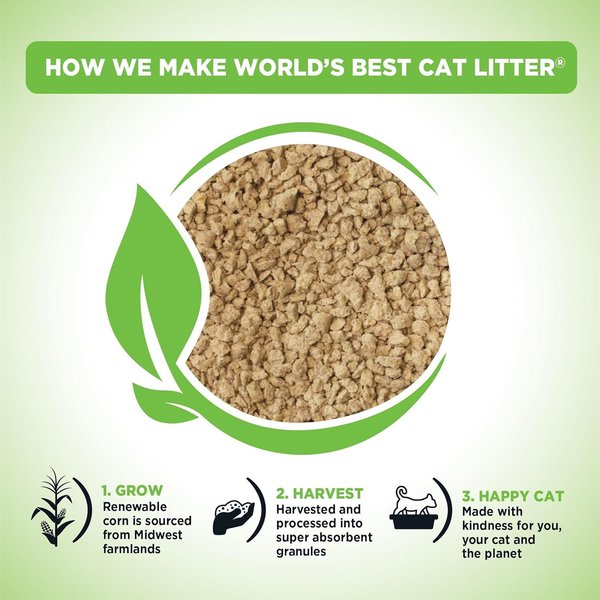 World's Best Picky Cat Unscented Clumping Corn Cat Litter