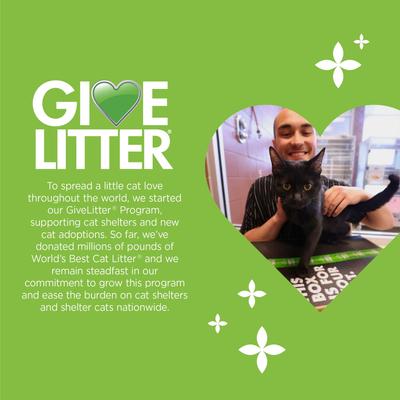 Show full view: World's Best Comfort Care Unscented Clumping Corn Litter, 28-lb bag slide 8 of 12