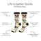 Show in main carousel: E&S PETS Bulldog Life Is Better Socks, Cream, one size slide 2 of 3