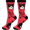 Show in main carousel: E&S PETS Black & White Cat Life Is Better Socks, Red, one size slide 1 of 3