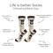 Show in main carousel: E&S PETS Chihuahua Life Is Better Socks, Cream, one size slide 2 of 3
