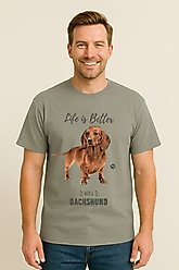 E&S PETS Dachshund T-Shirt, Brown, Medium slide 2 of 4