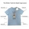 Show in main carousel: E&S PETS Schnauzer T-Shirt, Blue, Medium slide 2 of 4