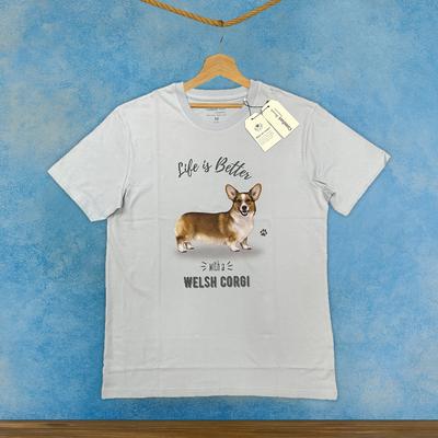 Show full view: E&S PETS Welsh Corgi T-Shirt, Blue, Medium slide 3 of 3