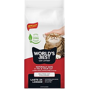 World's Best Poop Fighter Maximum Odor Defense Scented Clumping Cat Litter