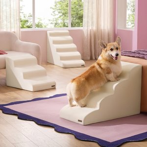 Lesure Dog Stairs, Beige, 3-Step