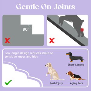 Lesure Dog Stairs, Beige, 3-Step