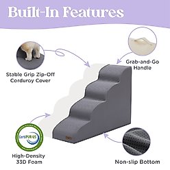 Lesure Dog Stairs, Grey, 5-Step slide 2 of 7