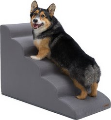 Lesure Dog Stairs, Grey, 5-Step