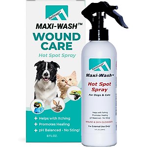 Forticept Maxi-Wash Antimicrobial Skin & Wound Treatment Spray for Dogs, Cats, Horses & Small Pets, 8-oz bottle