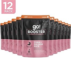 Go! Solutions Booster Digestive Health Tuna & Salmon Pate Wet Cat Food, 2.5-oz pouch, 12 count slide 2 of 9