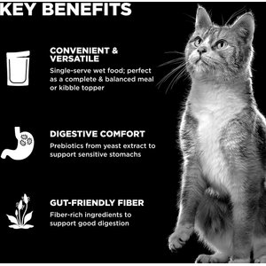 Go! Solutions Booster Digestive Health Minced Chicken & Duck with Gravy Wet Cat Food, 2.5-oz pouch, 12 count