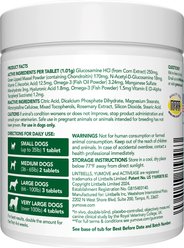Vetnique Labs YuMOVE Chewable Tablet Senior Hip & Joint Maximum Strength Supplement for Dogs, 120 count slide 2 of 9