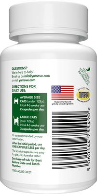 Show full view: Vetnique Labs YuMOVE Capsules Joint Care Supplement for Senior Cats, 60 count slide 3 of 10