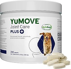 Vetnique Labs YuMOVE Plus Chewable Tablet Extra Strength Joint Supplement for Dogs, 240 count